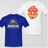 PSL Team T-Shirts Bundle: Islamabad United + Karachi Kings